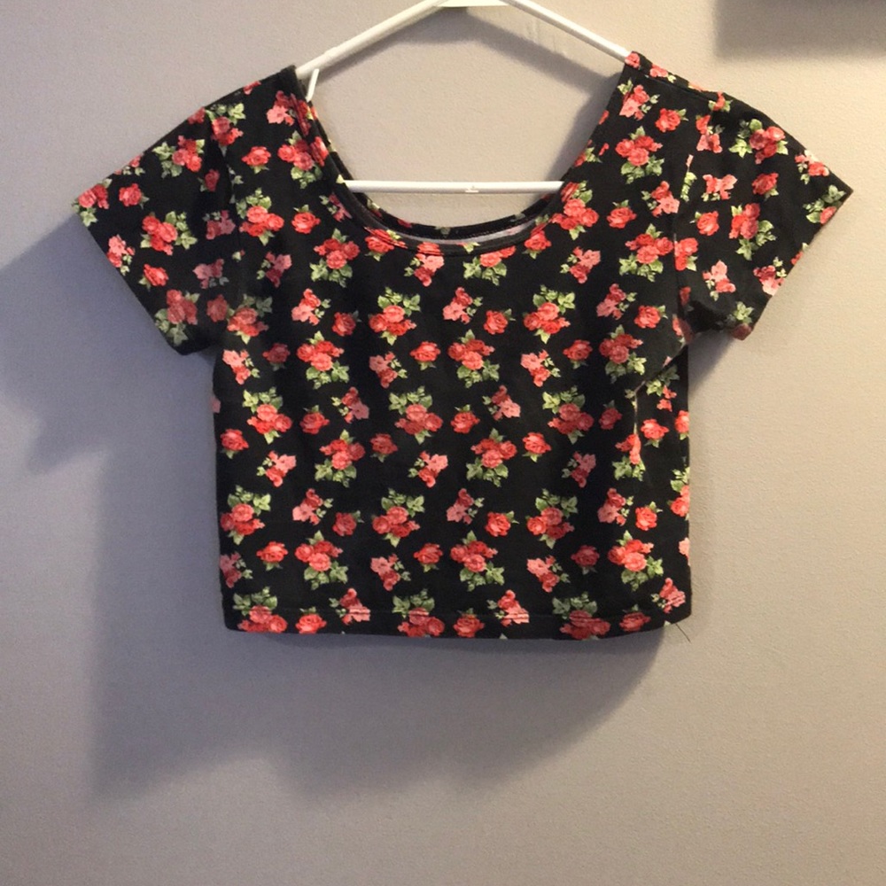 Floral crop top
